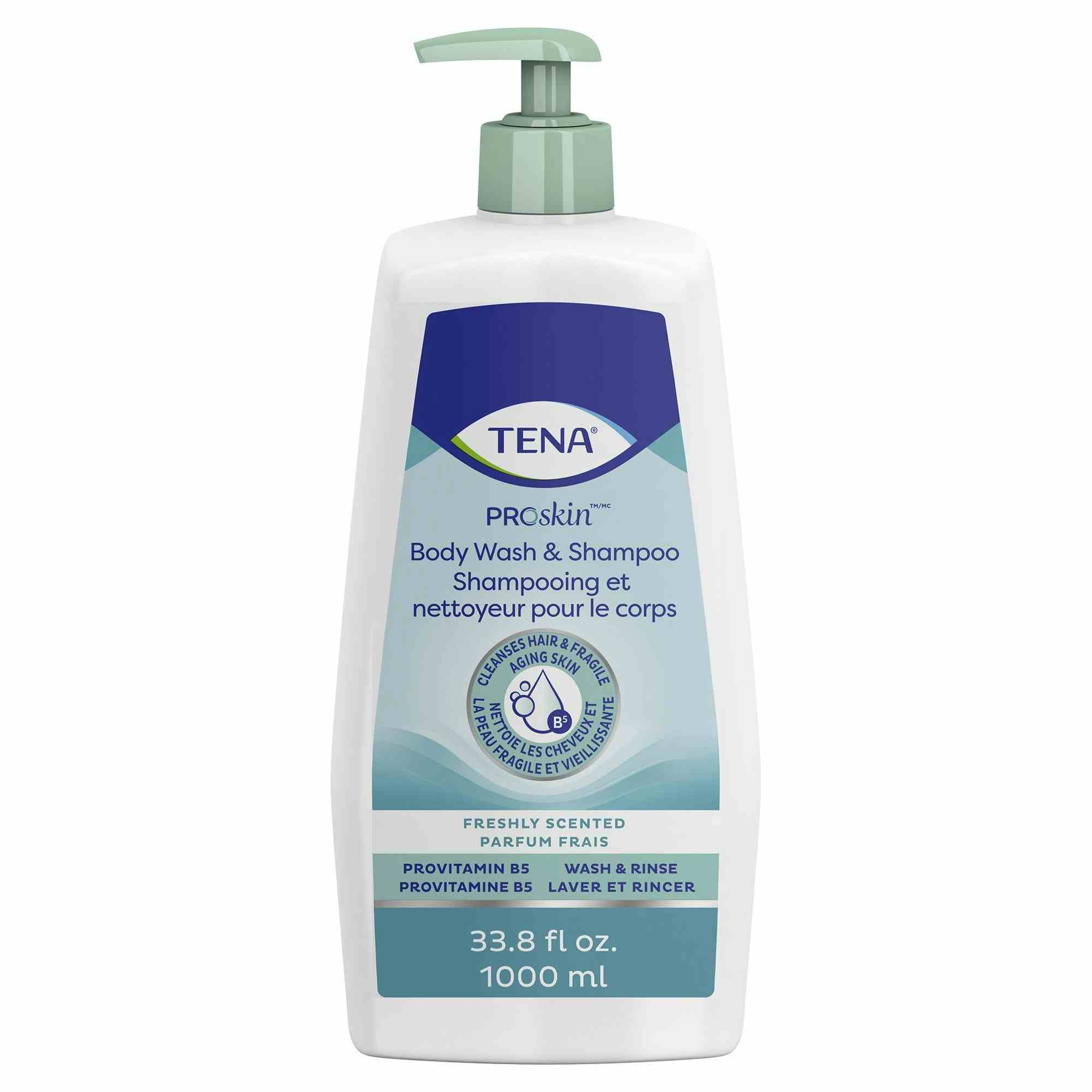 TENA Proskin Body Wash & Shampoo, 64408, 33.8 oz. - Case of 8