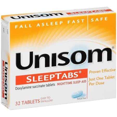Unisom SleepTabs Nighttime Sleep-Aid, 25 mg, 32 Tablets, 41167000609, 1 Bottle