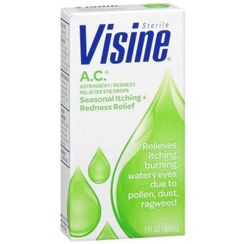 Visine A.C. Seasonal Itching + Redness Relief Eye Drops, 74300000401, 1 Each