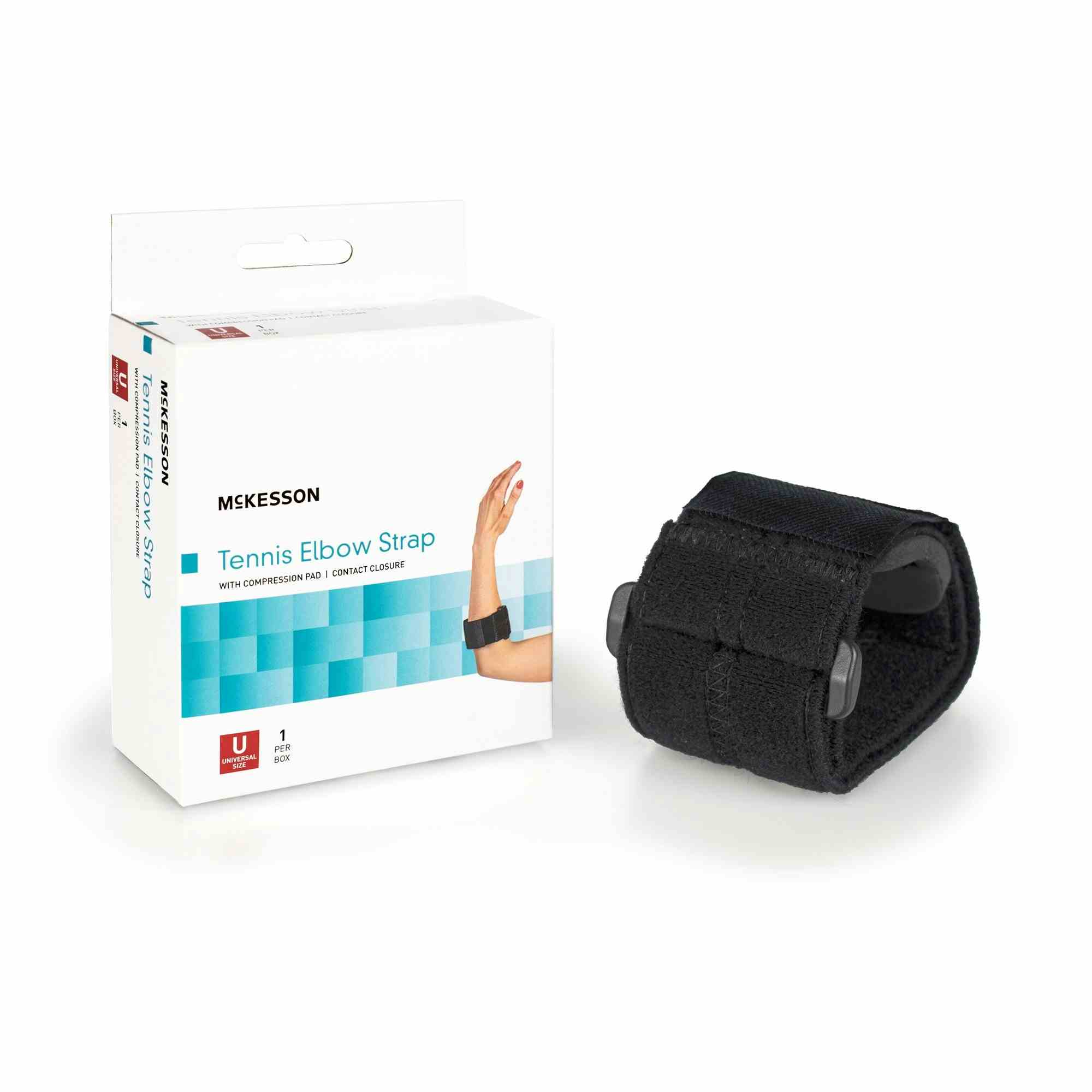 McKesson Tennis Elbow Strap with Compression Pad, 155-BH-194, 1 Each