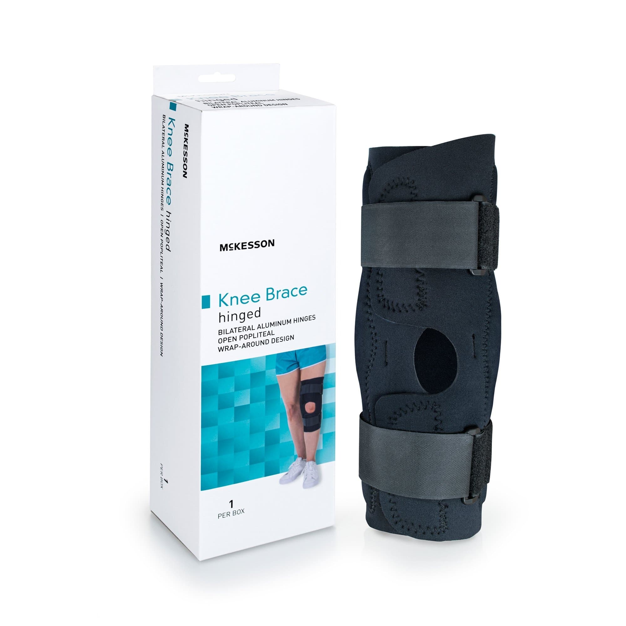 McKesson Hinged Knee Brace, 155-81-82398, XL (23-25.5") - 1 Each