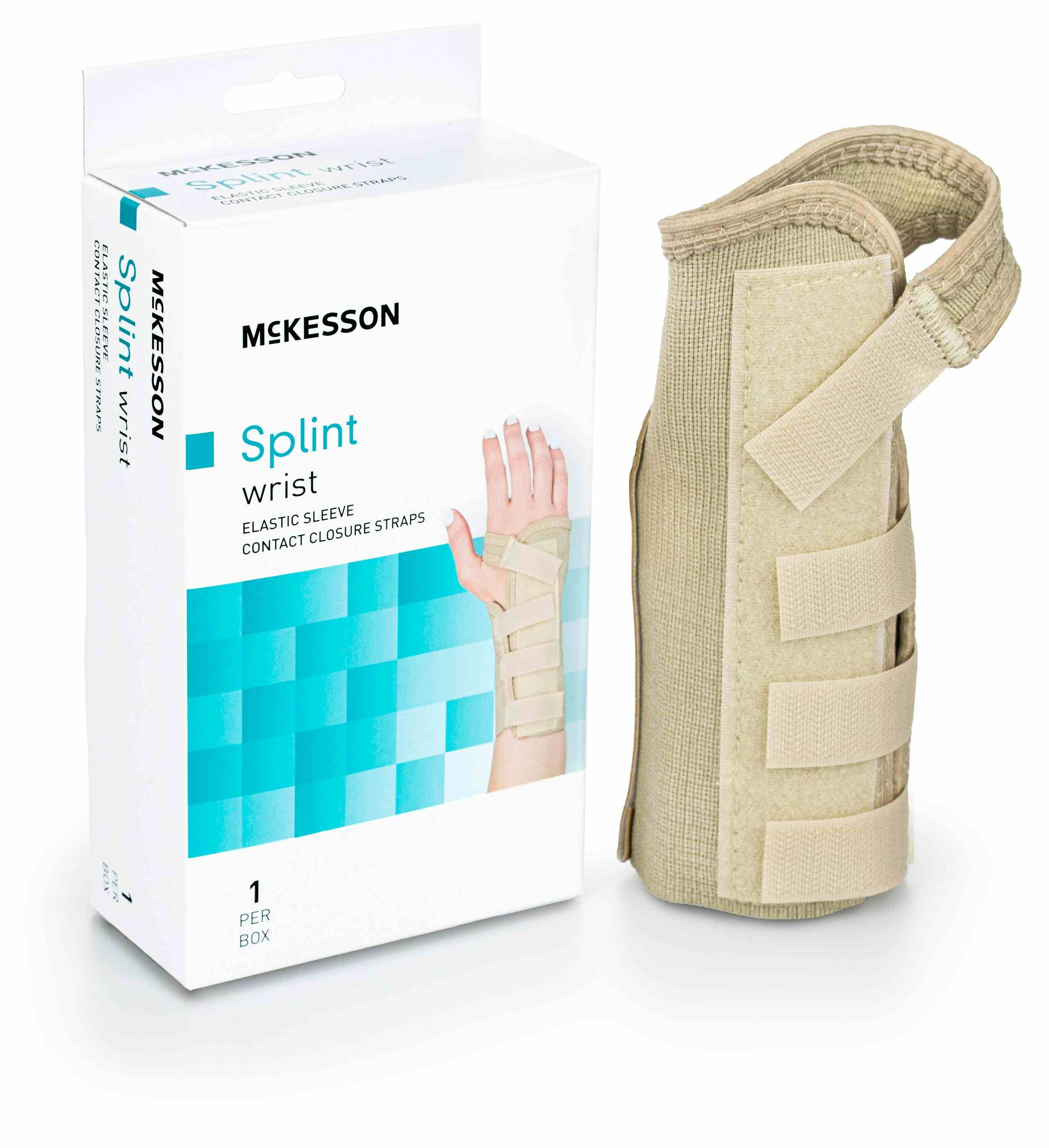 McKesson Left Wrist Splint, 155-79-87087, Large (7.5-8.5") - 1 Each