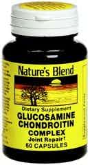 Natures Blend Glucosamine Chondroitin Complex Joint Repair Dietary Supplement, 60 Capsules, 54629078756, 1 Bottle