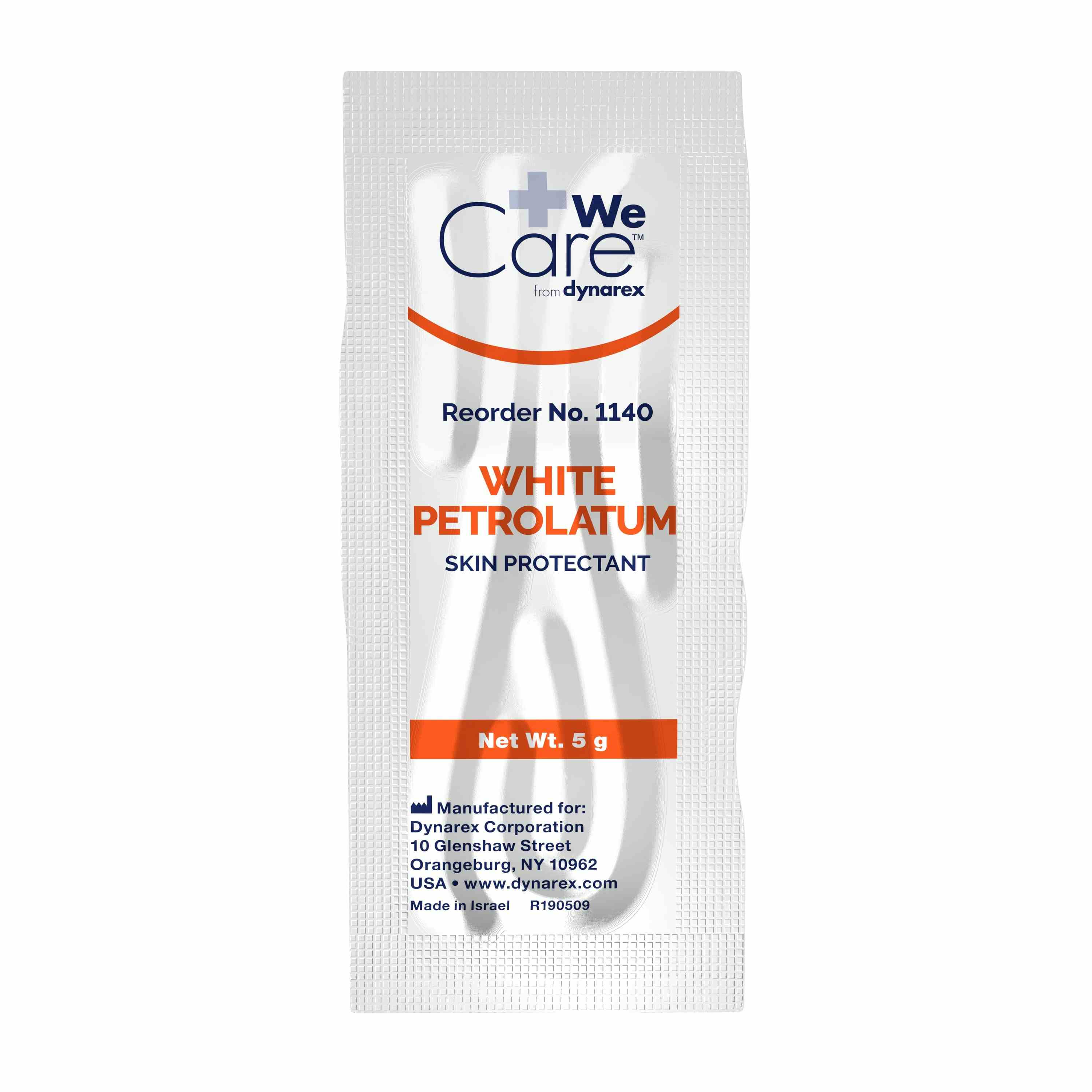 WeCare White Petrolatum Skin Protectant Individual Packets, 1140, Box of 144