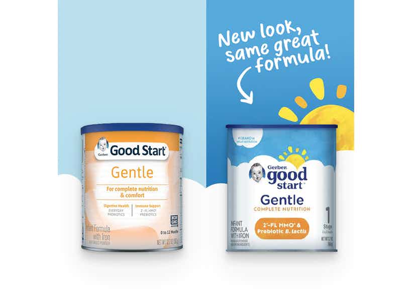 Gerber Goodstart Gentle For Complete Nutrition & Comfort Infant Formula with Iron, 12.7 oz., 5000022901, New Packaging