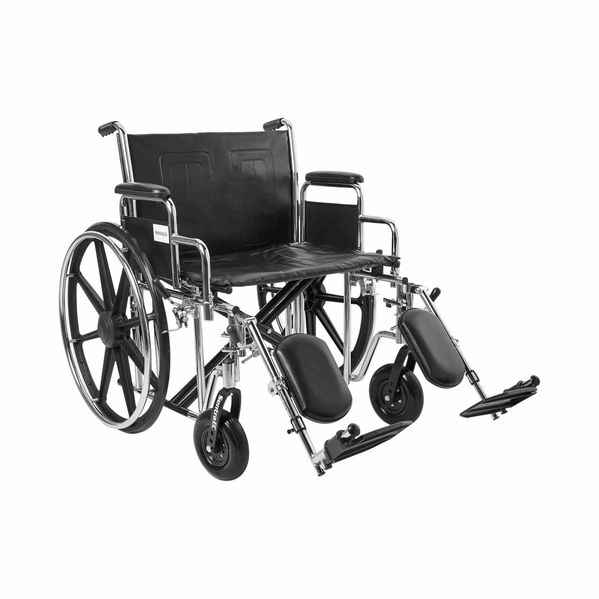 McKesson Bariatric Wheelchair with Swing-Away Elevating Legrest, 146-STD24ECDDA-ELR, 24" Seat - 1 Each
