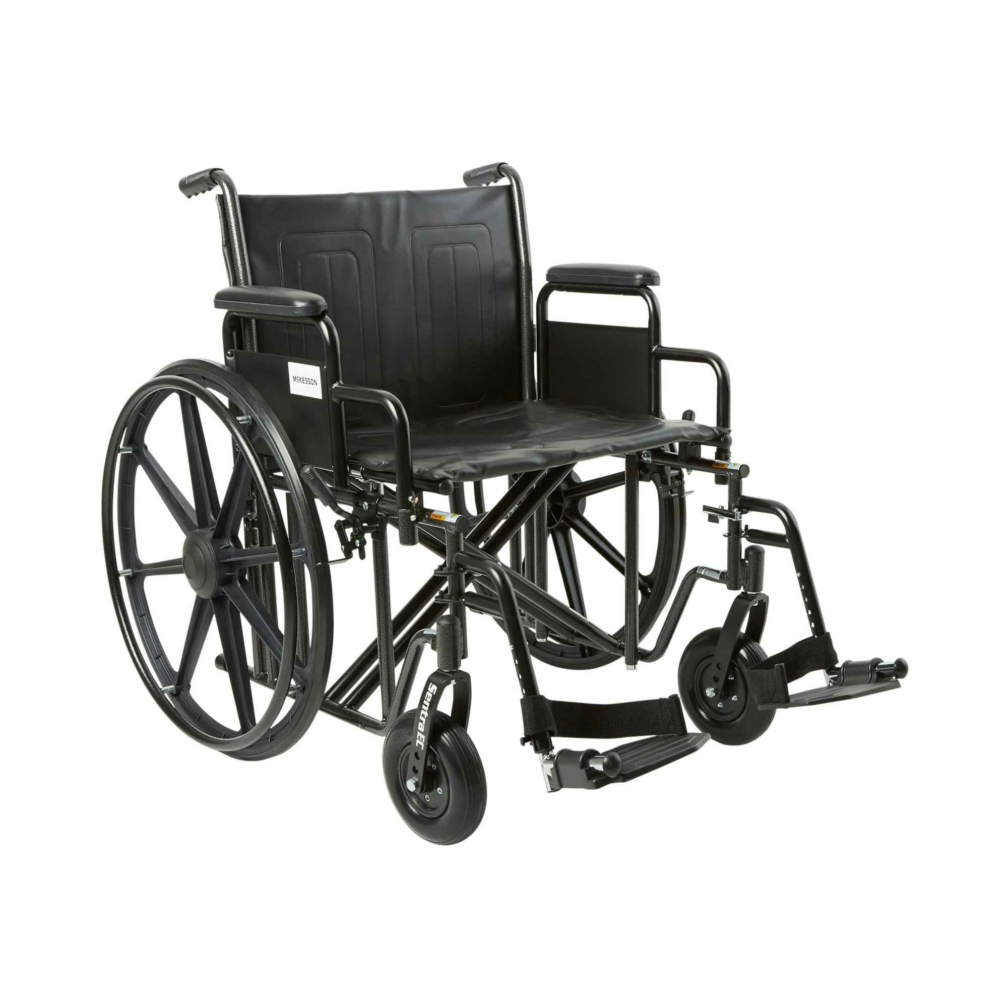 McKesson Bariatric Wheelchair with Swing-Away Elevating Legrest, 146-STD22ECDDA-SF, 22" Seat - 1 Each
