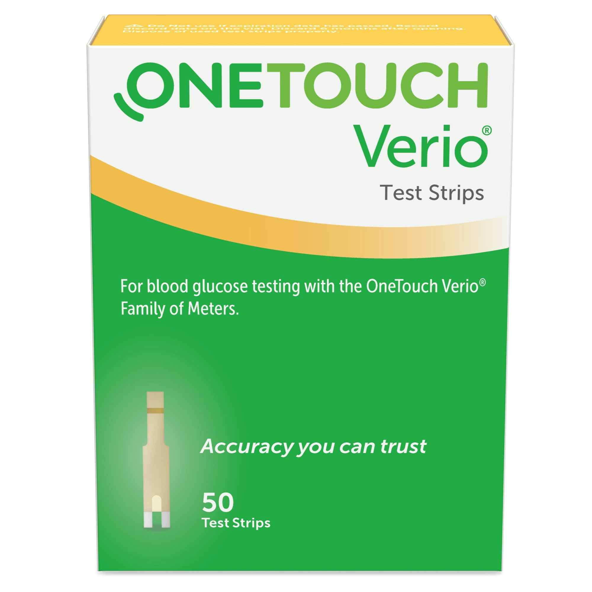 OneTouch Verio Test Strips, 022899, Box of 50