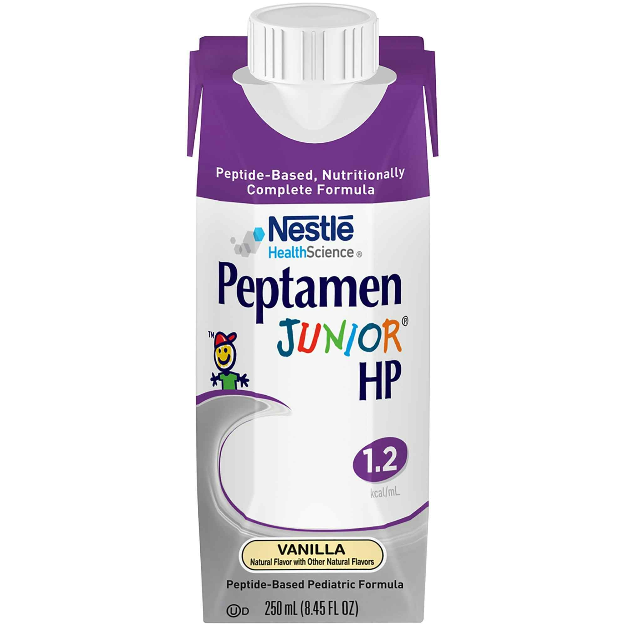 Nestle HealthScience Peptamen Junior HP Peptide-Based Nutritionally Complete Formula, Vanilla, 8.45 oz., 00043900544588, 1 Each