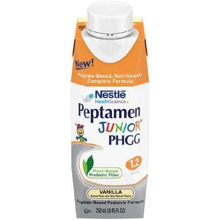 Nestle HealthScience Peptamen Junior PHGG Peptide-Based Nutritionally Complete Formula, Vanilla, 8.45 oz., 00043900904849, 1 Each