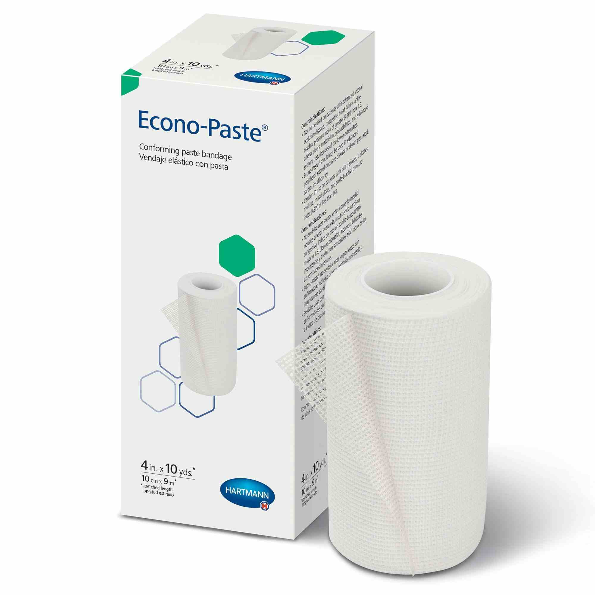 Econo-Paste Conforming Paste Bandage, 4" X 10 yd, 47400000, 1 Each