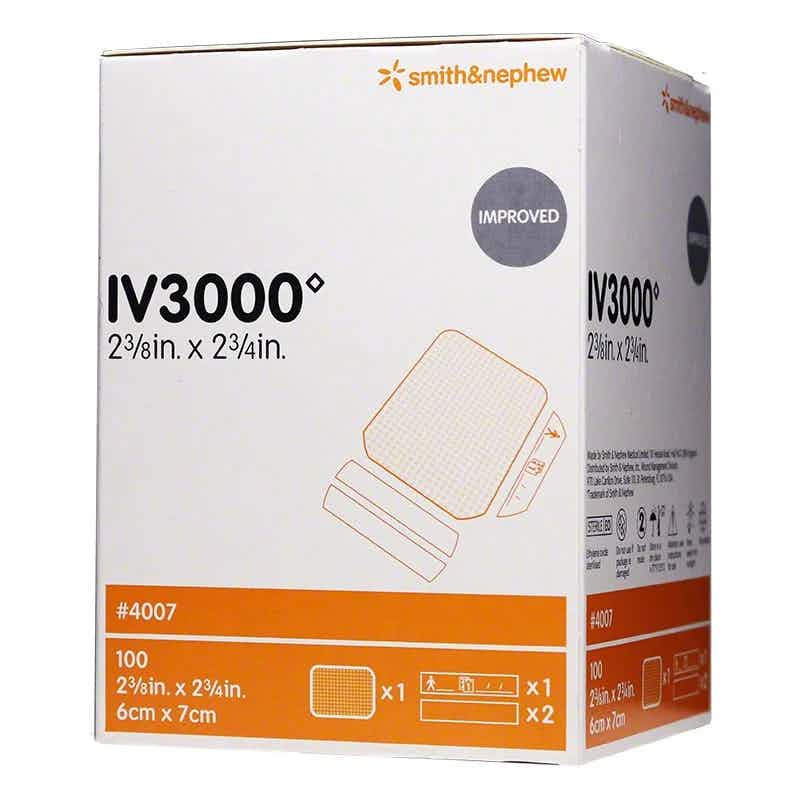Smith & Nephew IV3000 Frame Delivery Moisture Responsive Catheter Dressing, 2-3/8 X 2.75", 59410082, Box of 100