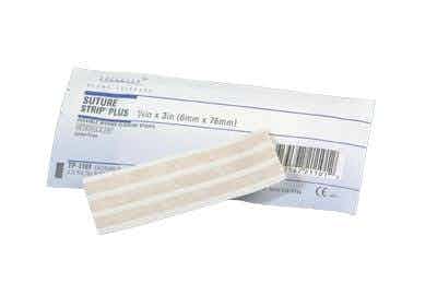 Derma Sciences Suture Strip Plus Flexible Wound Closure Strips. 0.25 X 1.5", TP1104, Box of 50