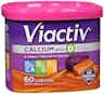 Viactiv Calcium Plus Dietary Supplement, 500 mg, 60 Chewable Tablets, 85714100496, Carmel - 1 Bottle