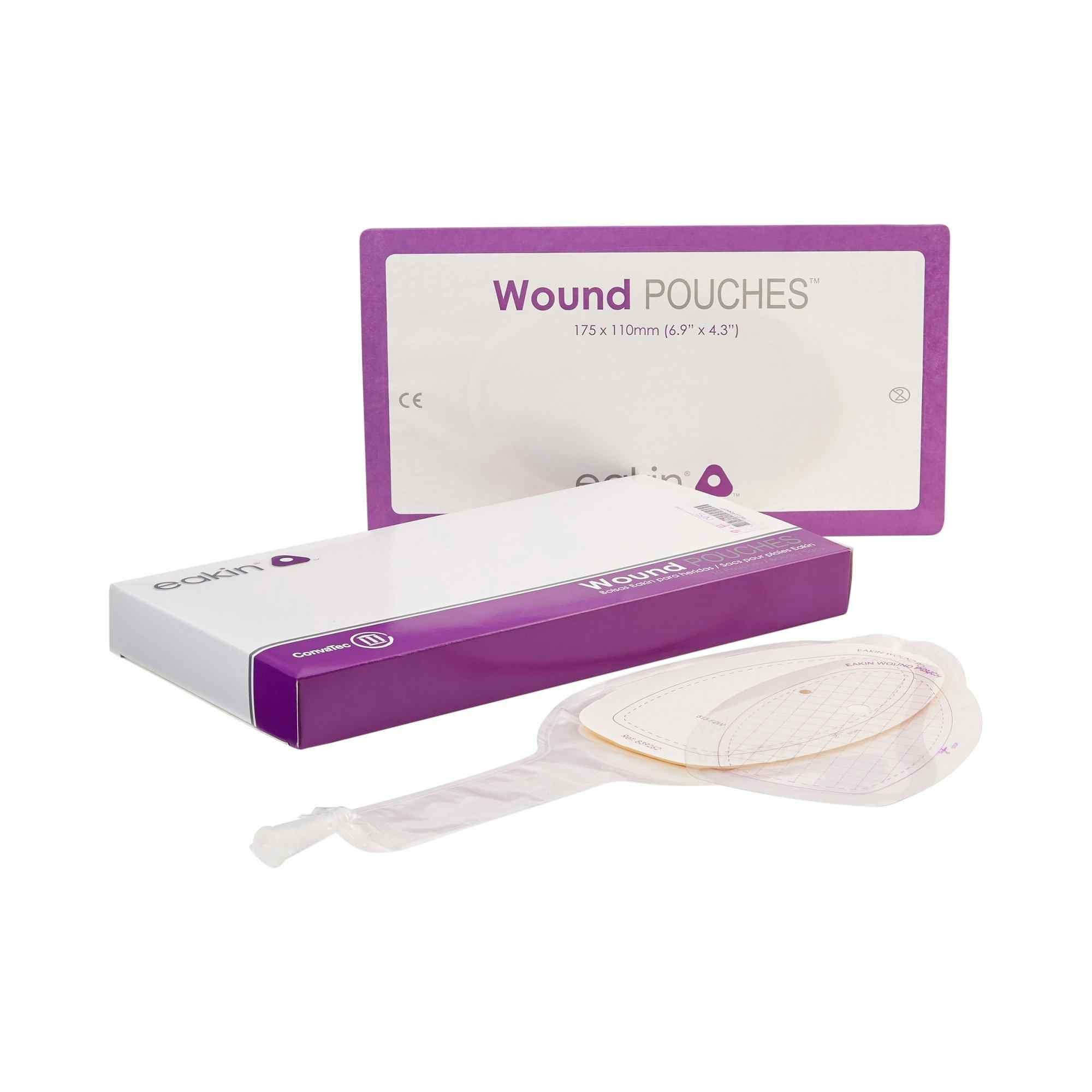 Eakin Fistula and Wound Drainage Pouch, 839262, 4-3/10 X 6-9/10" - Pack of 5