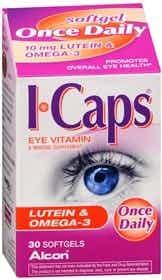 ICaps Once Daily Eye Vitamin & Mineral Supplement, 45 mg, 30 Softgels, 00065895001, 1 Bottle