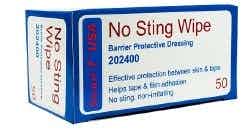 Securi-T USA No Sting Wipes Barrier Protective Dressing, Individual Packets, 202400, Box of 50
