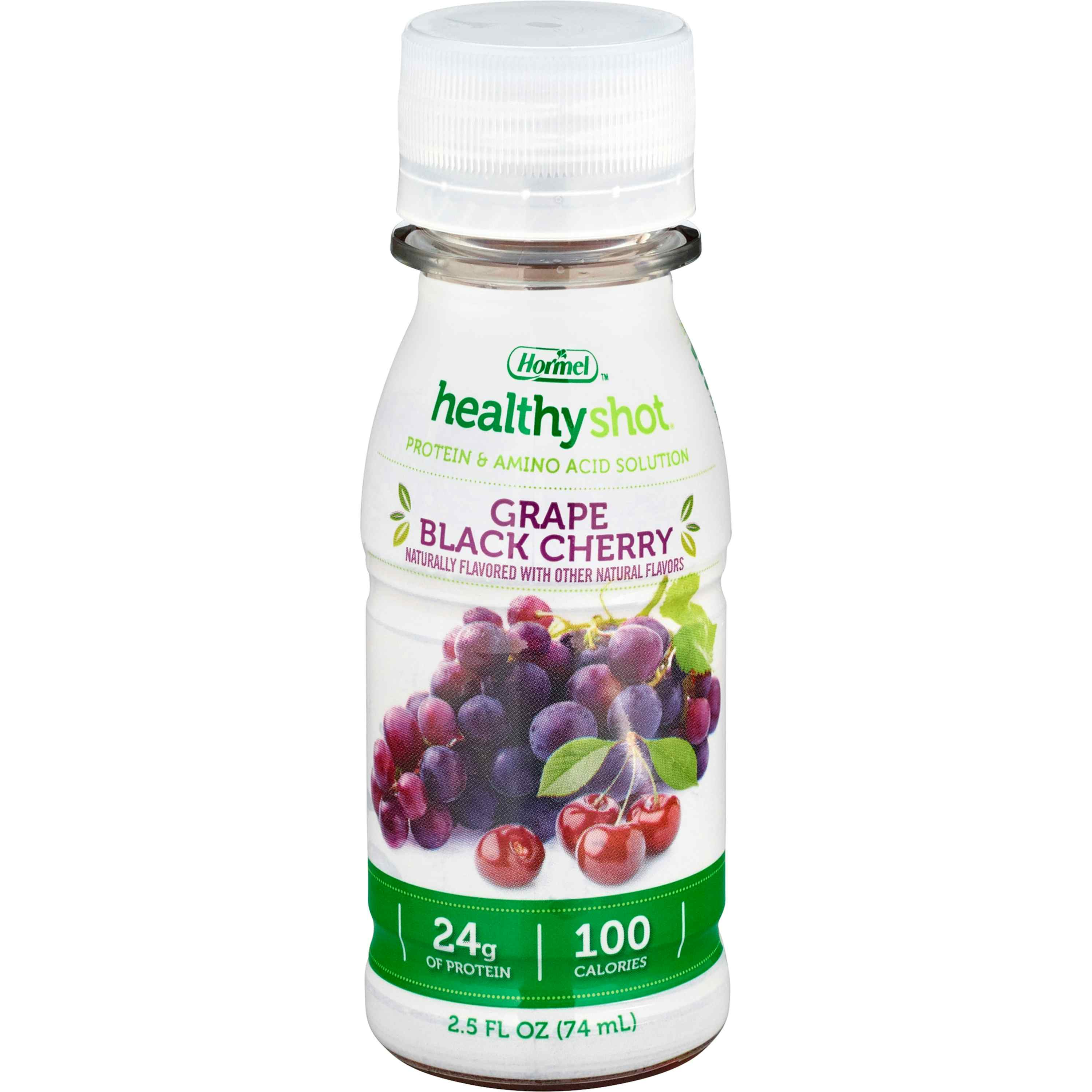 Hormel Healthy Shot Protein & Amino Acid Solution, Grape Black Cherry, 2.5 oz., 72853, Case of 24