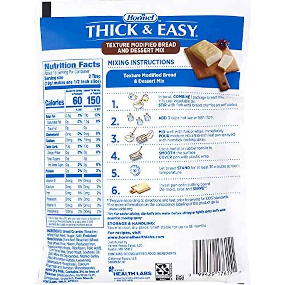 Thick & Easy Quick and Easy Bread and Dessert Mix