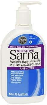 Sarna Sensative Itch Relief 1% Strength Lotion 7.5 oz., 30316023075, 1 Each