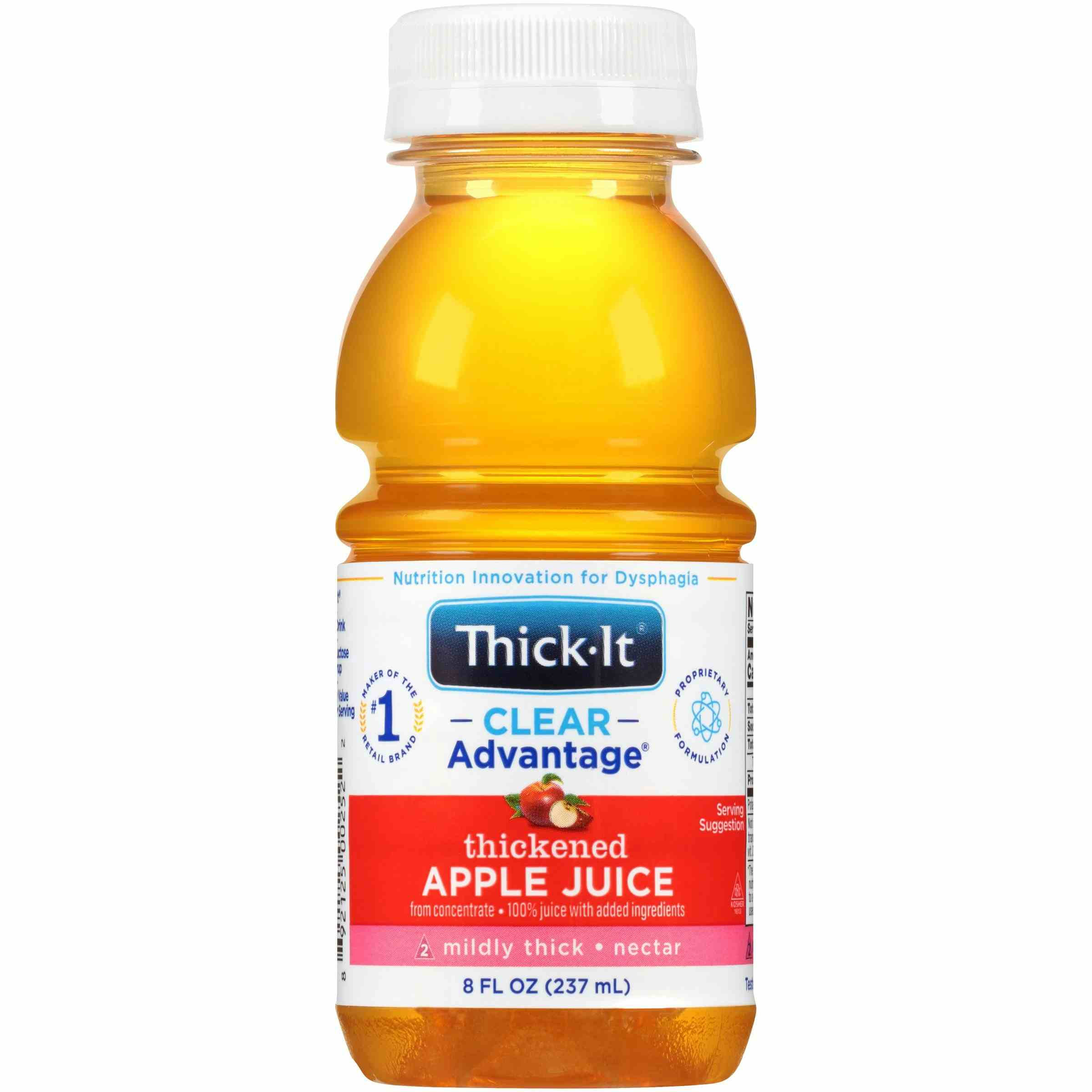 Thick-It Clear Advantage Thickened Apple Juice, Nectar Consistency, Mildly Thick, 8 oz., B455-L9044, Case of 24