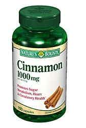 Nature's Bounty Cinnamon Herbal Supplement, 500 mg, 100 Capsules, 74312014020, 1 Bottle