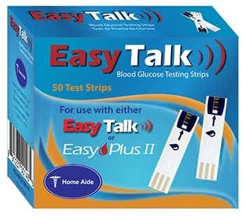 Easy Talk Blood Glucose Testing Strips, 91237-0001-48, Box of 50