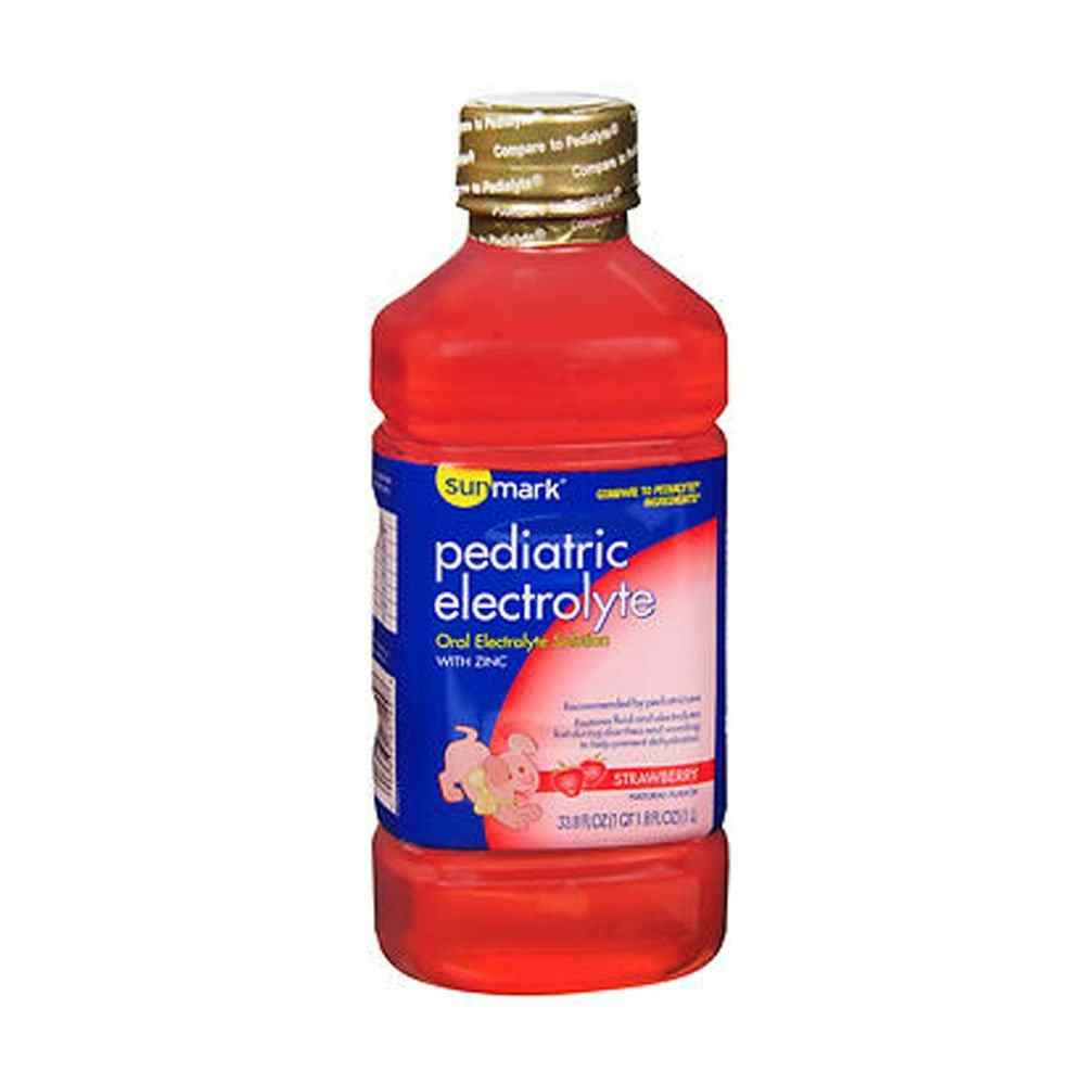 Sunmark Pediatric Electrolyte Oral Maintenance Solution, Strawberry, 33.8 oz., 1093967144, 1 Each