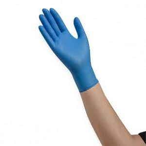 Cardinal Health Esteem Stretch Nitrile Exam Gloves, Powder-Free, 8897NB, Medium - Box of 150