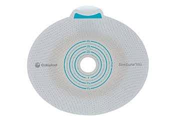 Coloplast SenSura Mio Click Ostomy Barrier, Pre-cut, Belt tabs, Flat, 45 mm Stoma, 10524, 60 mm Flange - Box of 5