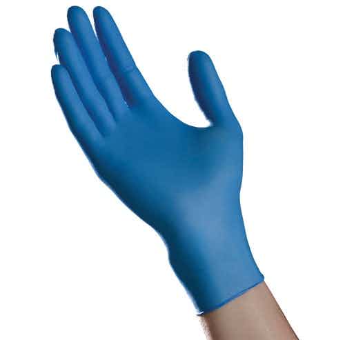 Cardinal Health Ambitex Nitrile Select Exam Gloves, Powder-Free, Blue, NMD400, Medium - Box of 100