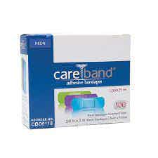 Careband Adhesive Bandages, .75 X 3"