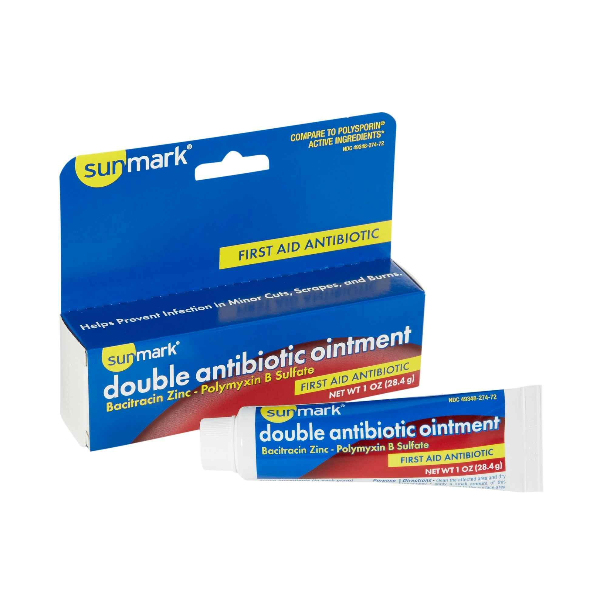 Sunmark Double Antibiotic Ointment, 1 oz., 49348027472, 1 Each