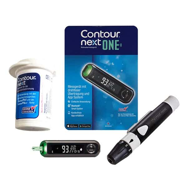 Contour Next ONE Bluetooth Blood Glucose Meter, Lancing Device and Lancets, 7818, 1 Each