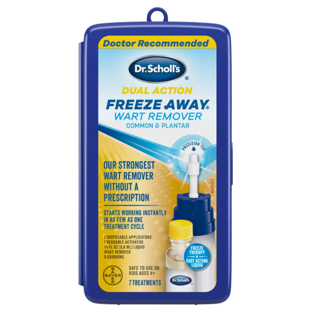 Dr. Scholl's Dual Action Freeze Away Wart Remover Kit, 86591820, 1 Each