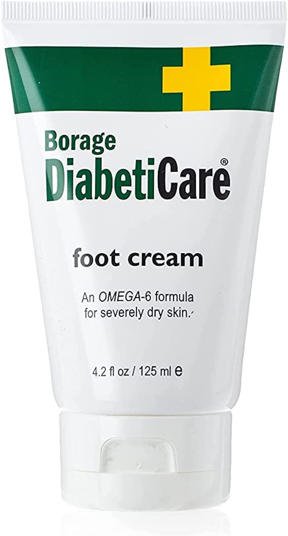 Borage DiabetiCare Foot Cream, Latex-free, 4.2 oz.