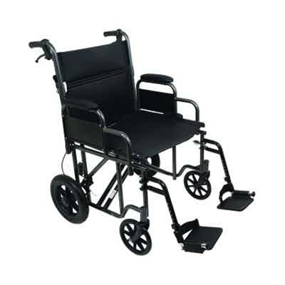 ProBasics Bariatric Steel Transport Wheelchair, TCS221612SV, 22" - 1 Each