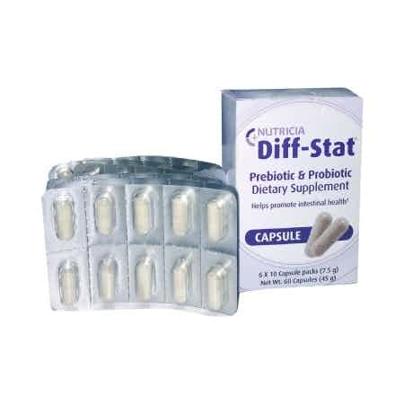 Nutricia Diff-Stat Prebiotic & Probiotic Dietary Supplement, 60 Tablets, 78390, 1 Bottle