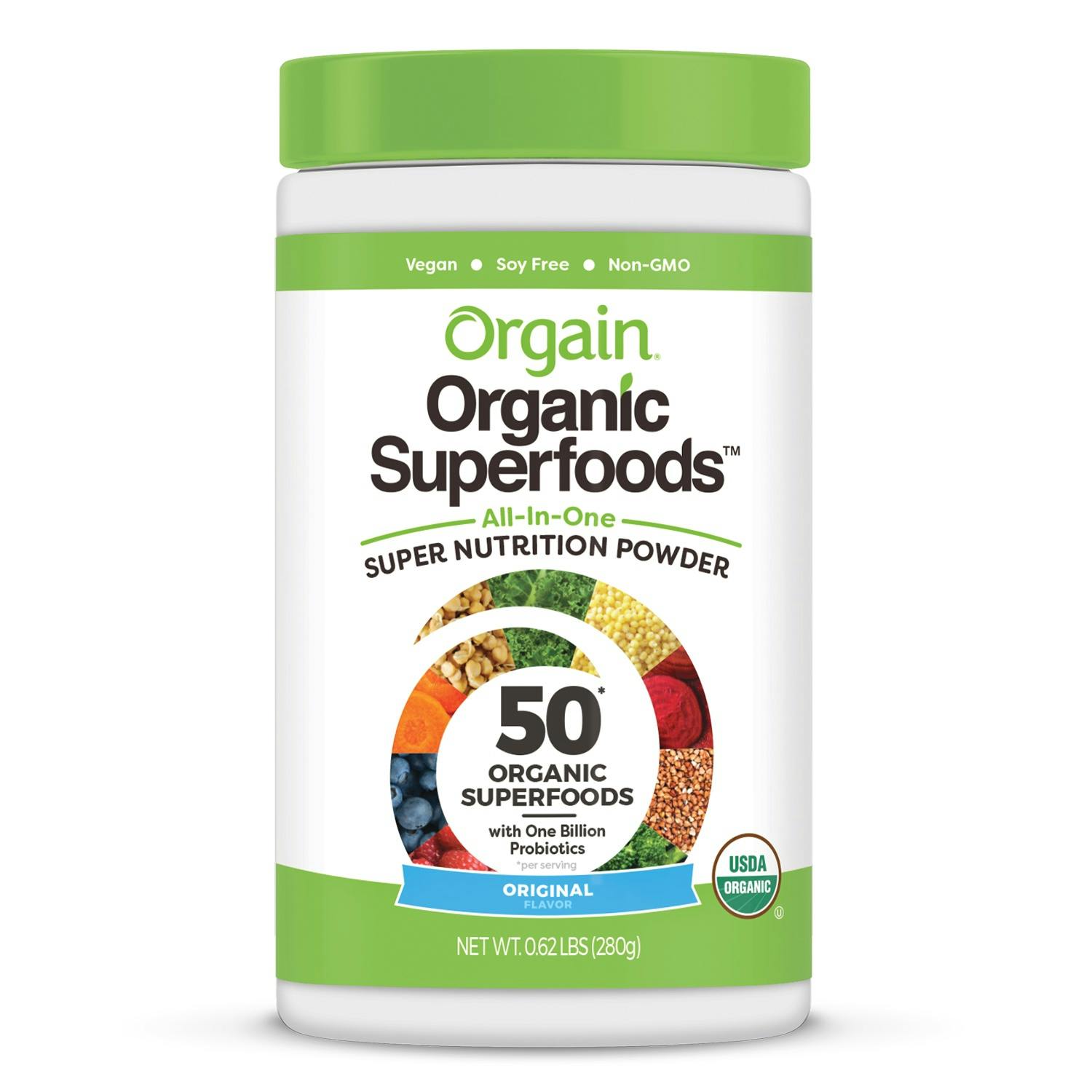 Orgain Organic Superfoods All-In-One Super Nutrition Powder, 851770003971, Original Flavor - 0.62 lb Canister