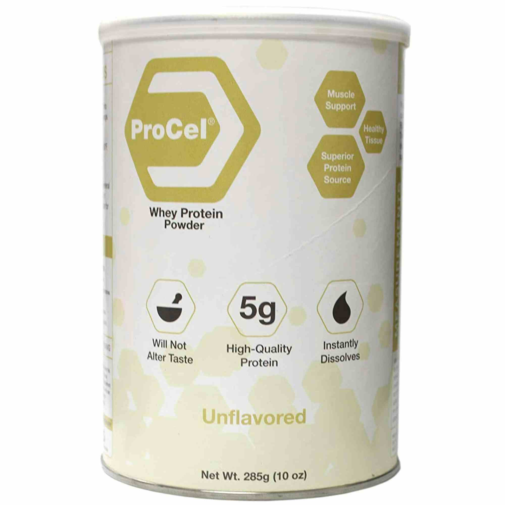 ProCel Whey Protein Supplement Powder, Unflavored, 10 oz., GH80, 1 Each