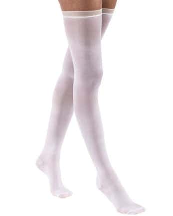 Jobst Anti-Embolism Thigh High Stockings, Closed Toe, 18 mmHg, 111485, White - Large/Regular - 1 Pair