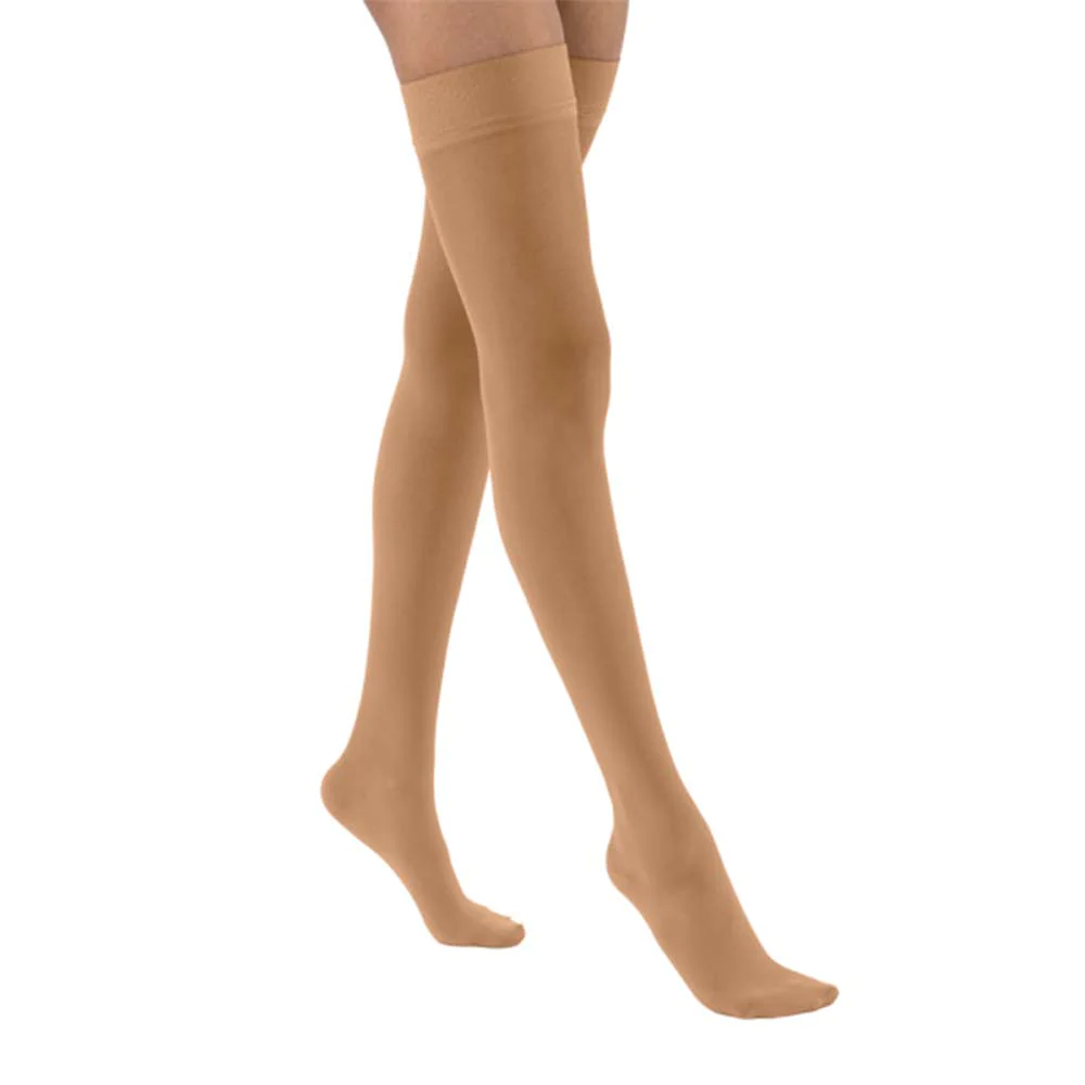 Jobst UltraSheer Women's Thigh-High Compression Stockings, Closed Toe, 8-15 mmHg