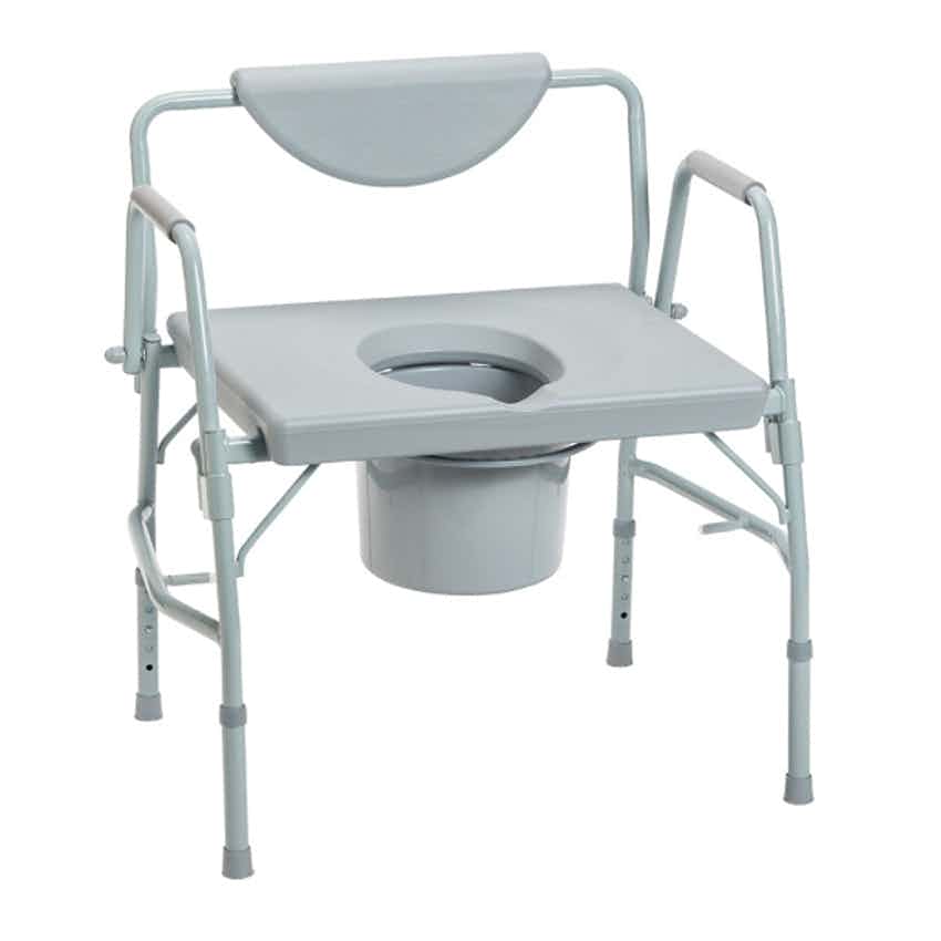 drive Medical Deluxe Bariatric Drop-arm Commode, 11135-1, 1 Each