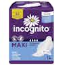 Incognito Maxi with Wings, Overnight Absorbency, 10006608, Case of 168 (12 Bags)