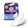 Incognito Ultra Thin Maxi Pad with Wings, Regular, Super Absorbency, 10006619, Case of 216 (12 Bags)