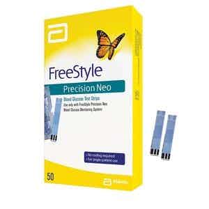 FreeStyle Precision Neo Blood Glucose Test Strips, 71579, Box of 50