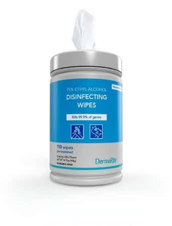 DermaRite Disinfecting Wipes, 35104, 110 Wipes - 1 Canister