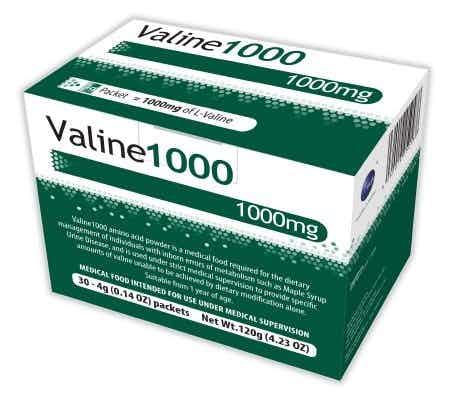 Vitaflo Valine1000 Amino Acid Oral Supplement Powder, Unflavored, 4g Packet, 55132, 1 Each