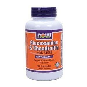 Now Glucosamine & Chondroitin with MSM Joint Health Dietary Supplement, 90 Capsules, 3924115, 1 Bottle