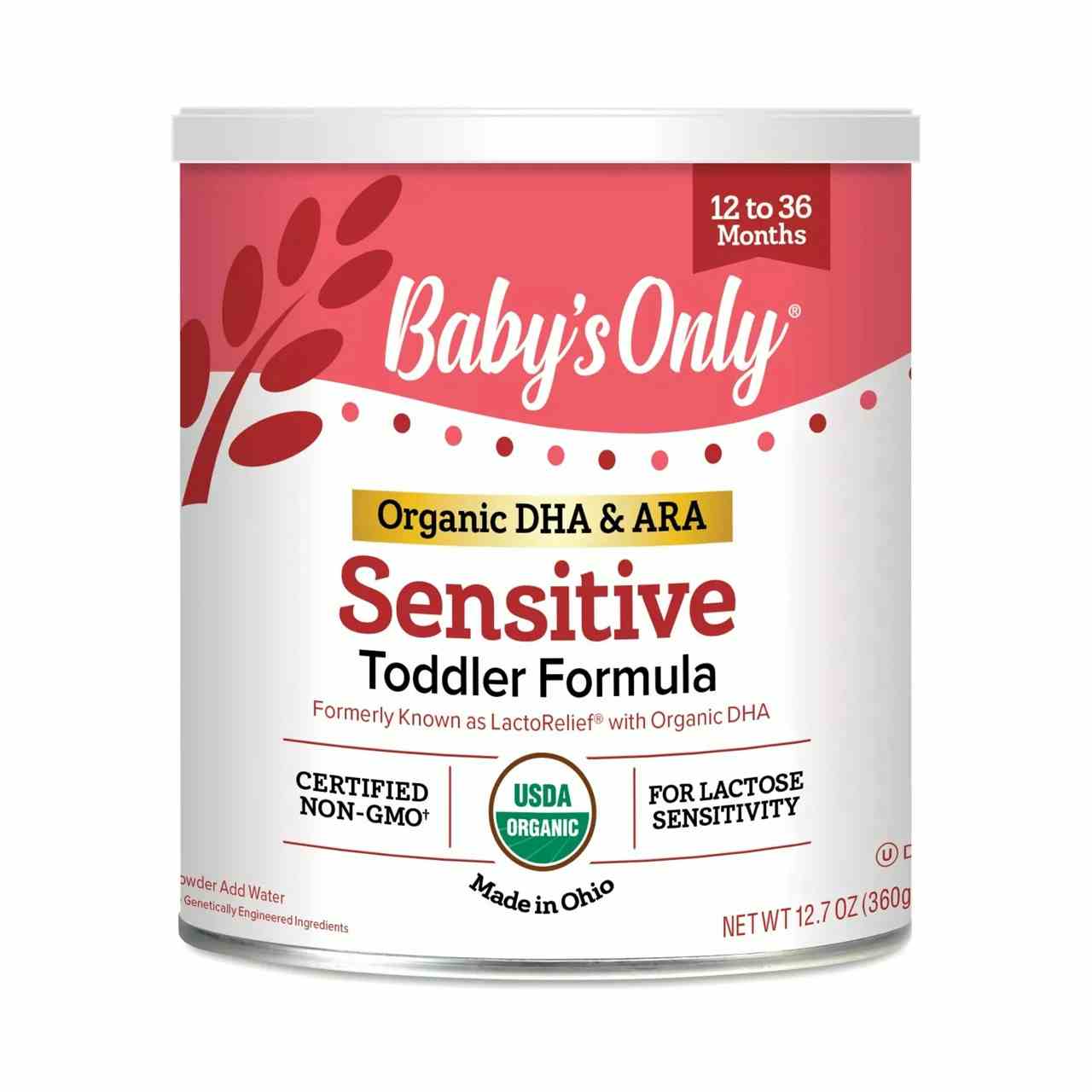 Baby's Only Organic LactoRelief with DHA & ARA Toddler Formula, 12.7 oz.